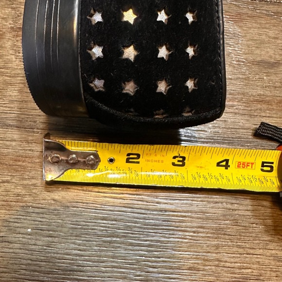 ALDO Mens Black Suede Star‎ Perforated Slip On Loafers Size 8 Dress Shoes - Picture 9 of 12